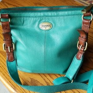 FOSSIL TWO TONE GREEN BAG